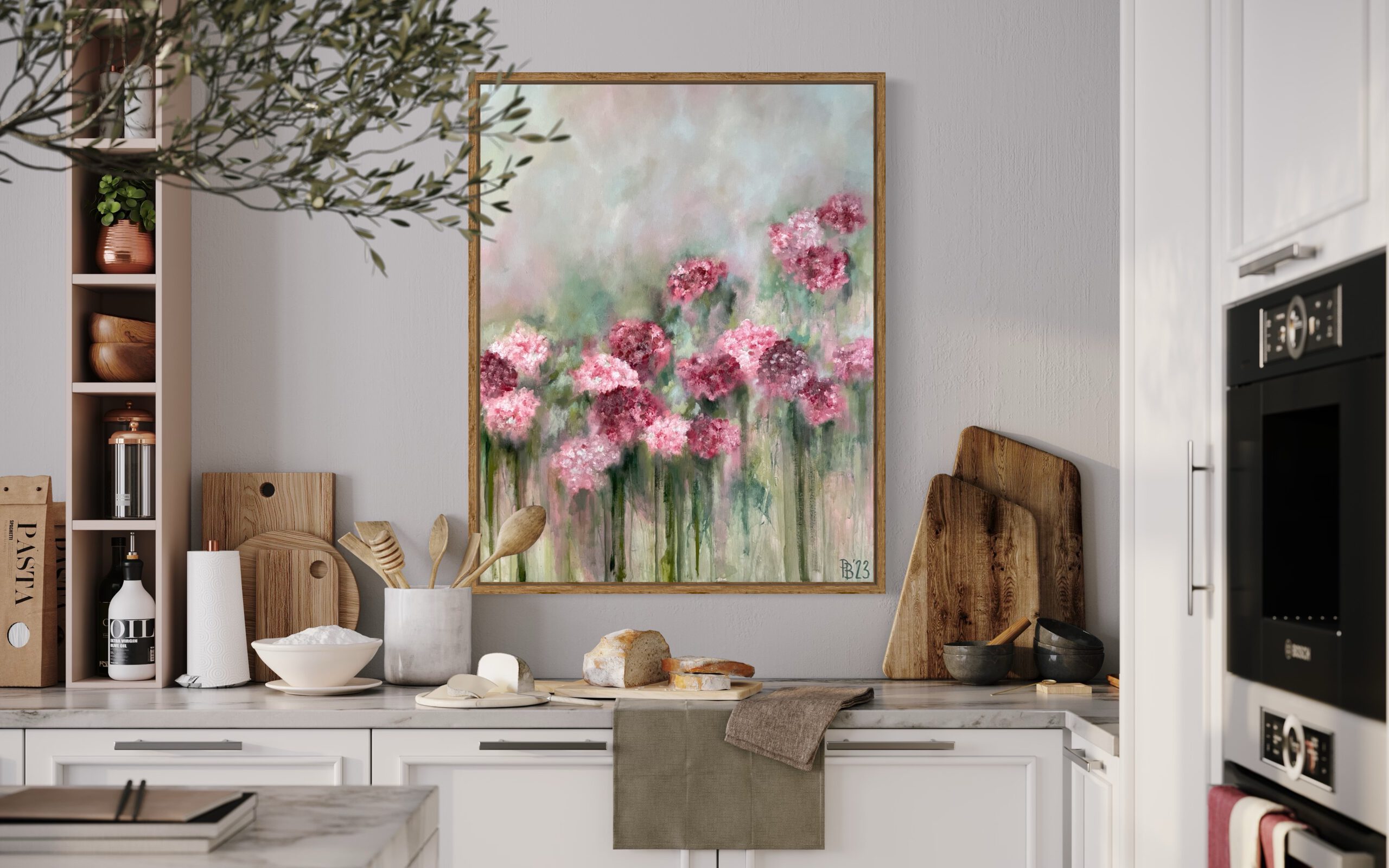 Petra Broo -- Bild mit Blumen 2